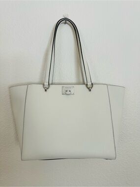 Michael Kors White Leather Saffiano Tote - NWT